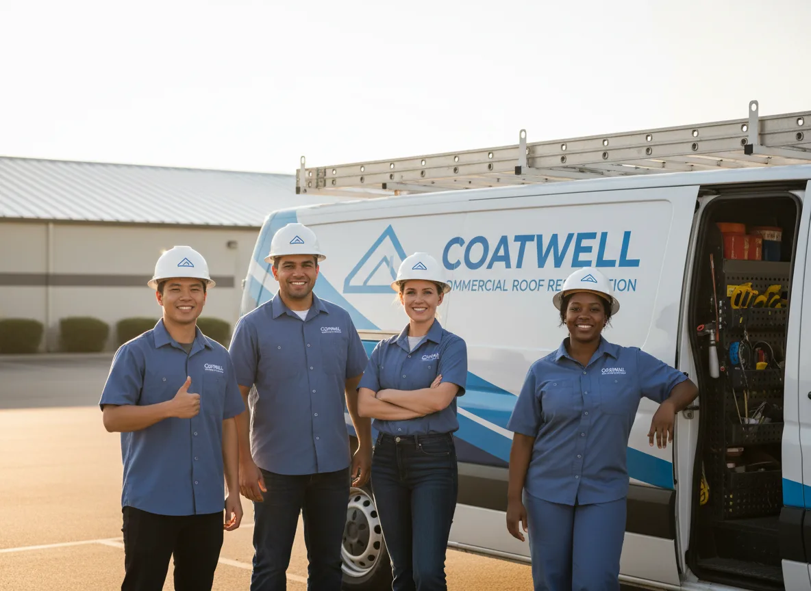 Commercial roof coating company in Ridott, IL